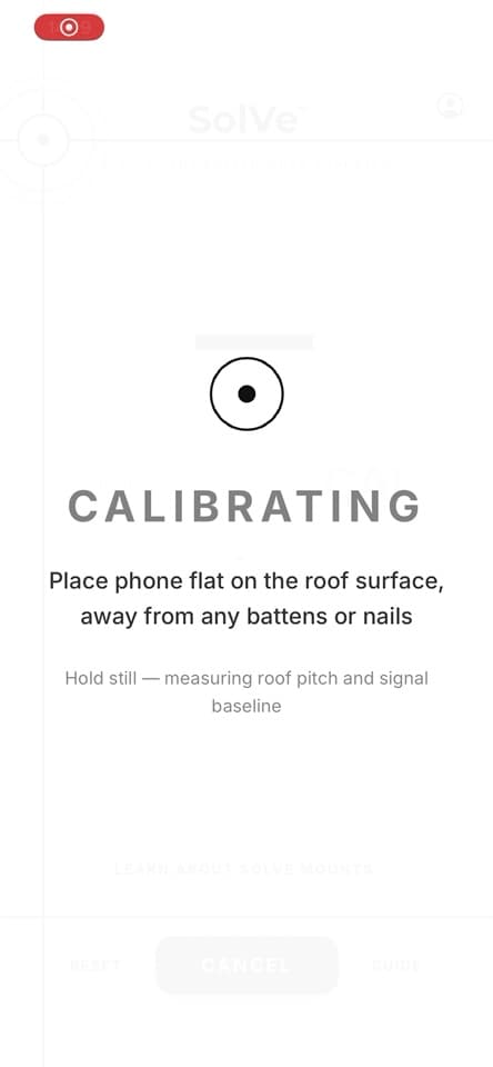 Calibrating screen